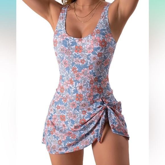 Other - Floral Print Women's Swim Dress